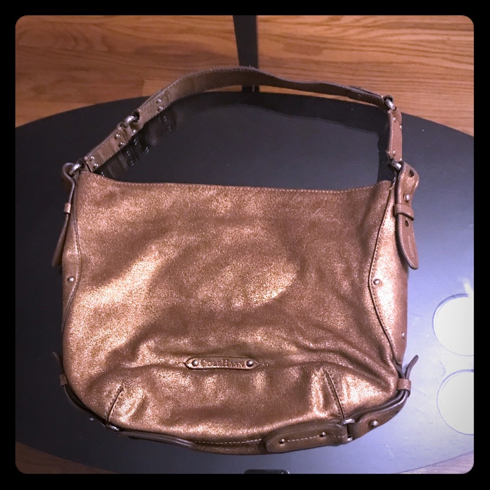 Offers?. Cole Haan Gold Suede Hobo bag